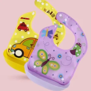 Baby Silicone Plastic Tray Bib