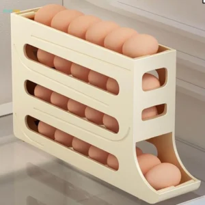 4-Tier Auto-Rolling Egg Holder