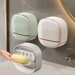 Luxury Soap Case Wall Mounted Soap box with Cover