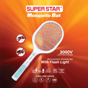 Super Star Rechargeable Mosquito Bat